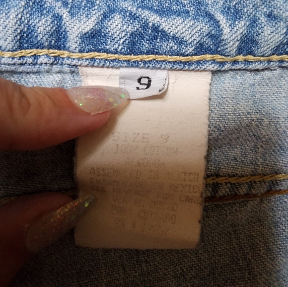 Paris Blues women's jean shorts size 9 - Picture 2 of 3